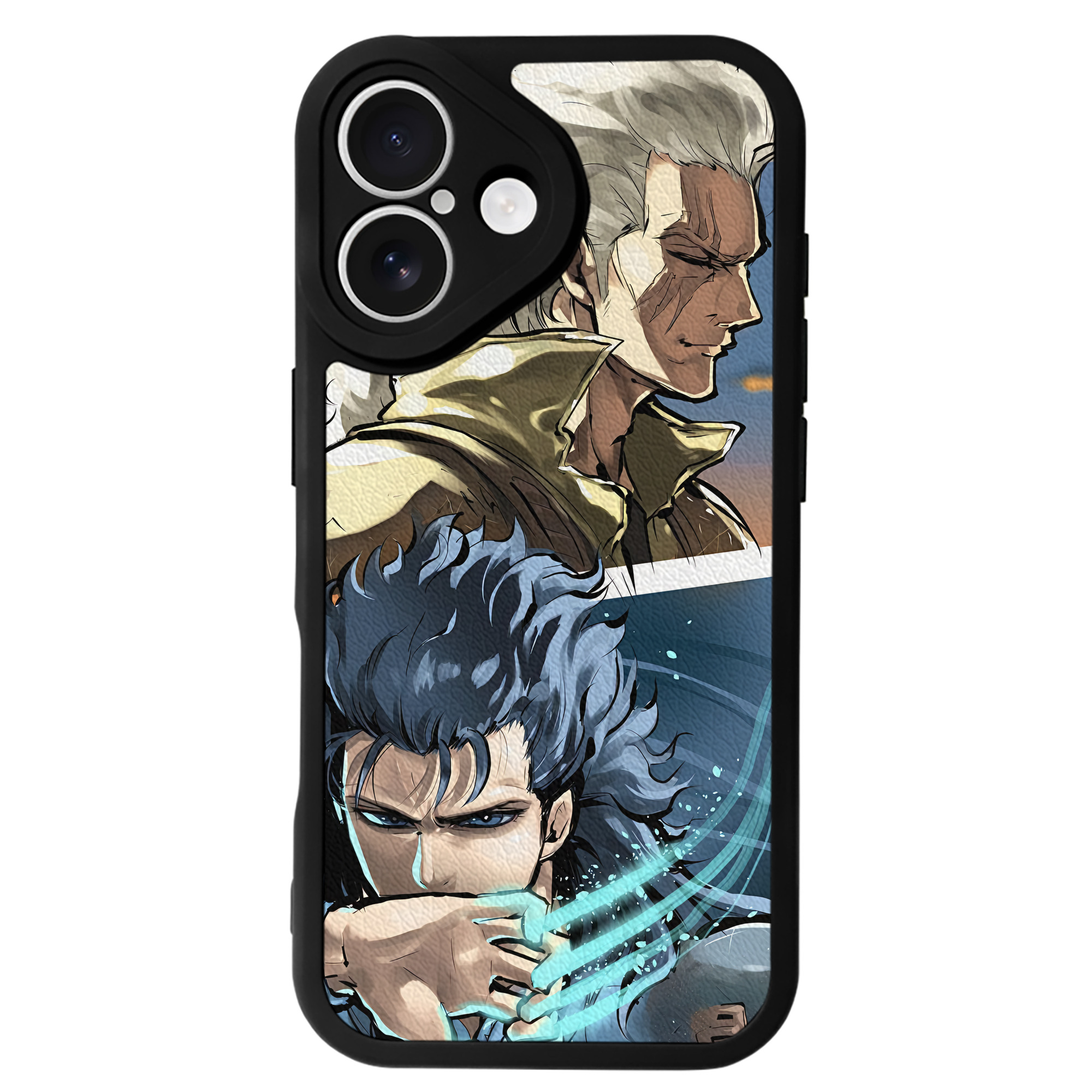 （画像用） 北斗の拳 Fist of the North Star 【iPhone 16シリーズ対応】シリコンスマホケース（レザー調） 材質：シリコン